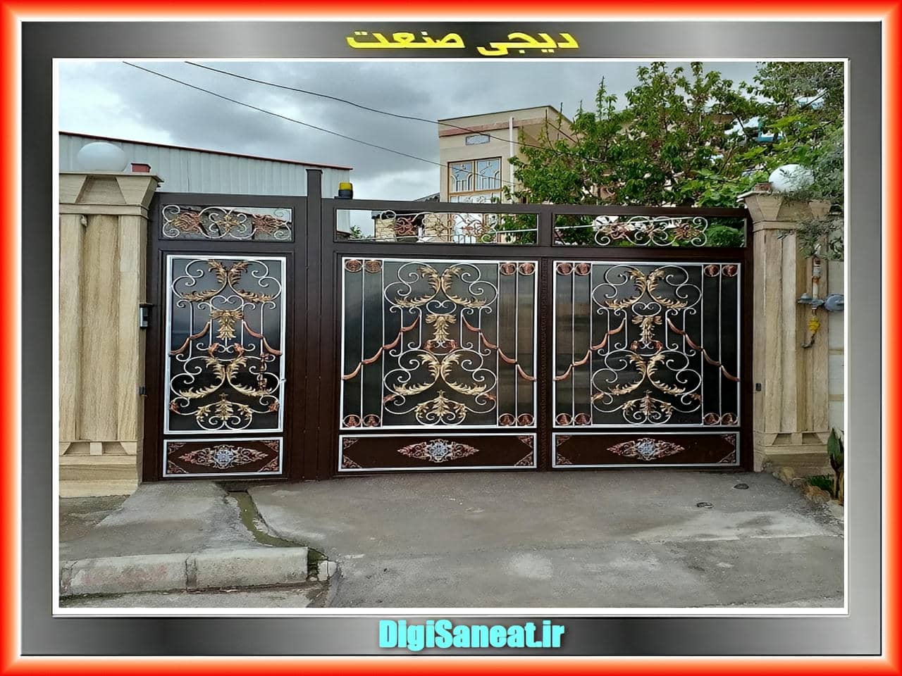 درب آهنی ویلایی با استحکام و مقاومت بالا