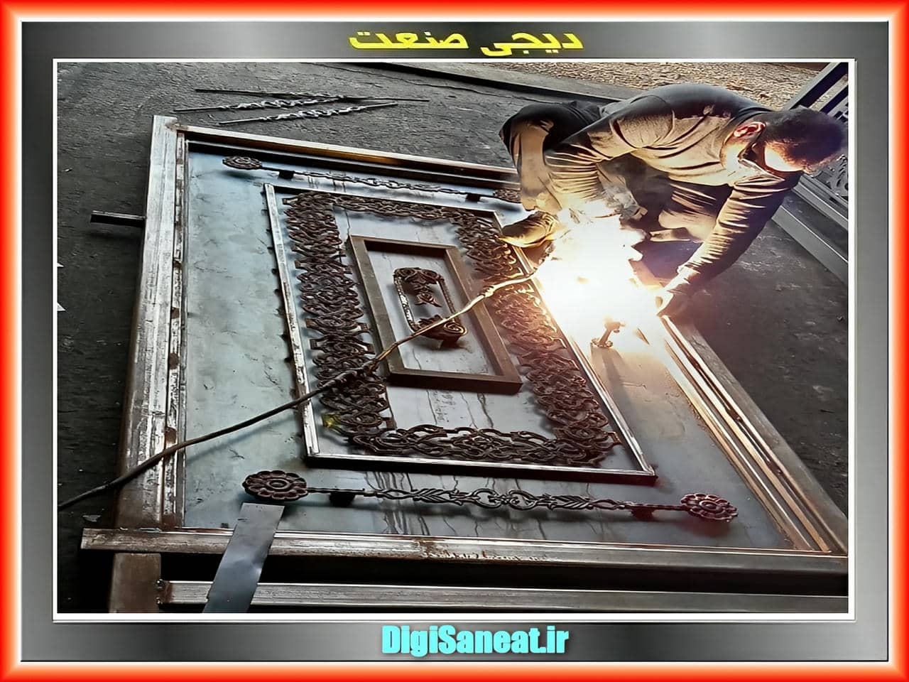 درب آهنی با طرح های چشم نواز برای ورودی درب آهنی با طرح های چشم نواز برای ورودی