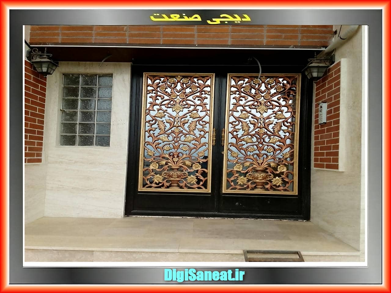 انواع مدل های درب فرفورژه با طراحی منحصر به فرد