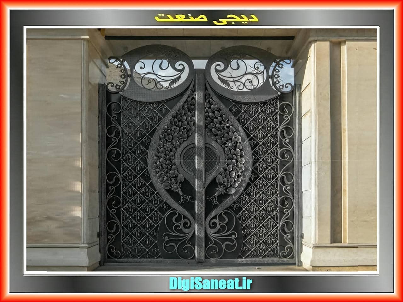 درب فرفورژه با الهام از هنرهای دستی