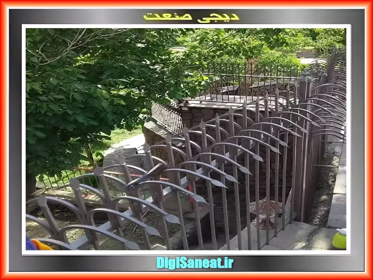 نرده حفاظ آبشاری نیزه دار | دیجی صنعت نرده حفاظ آبشاری نیزه دار