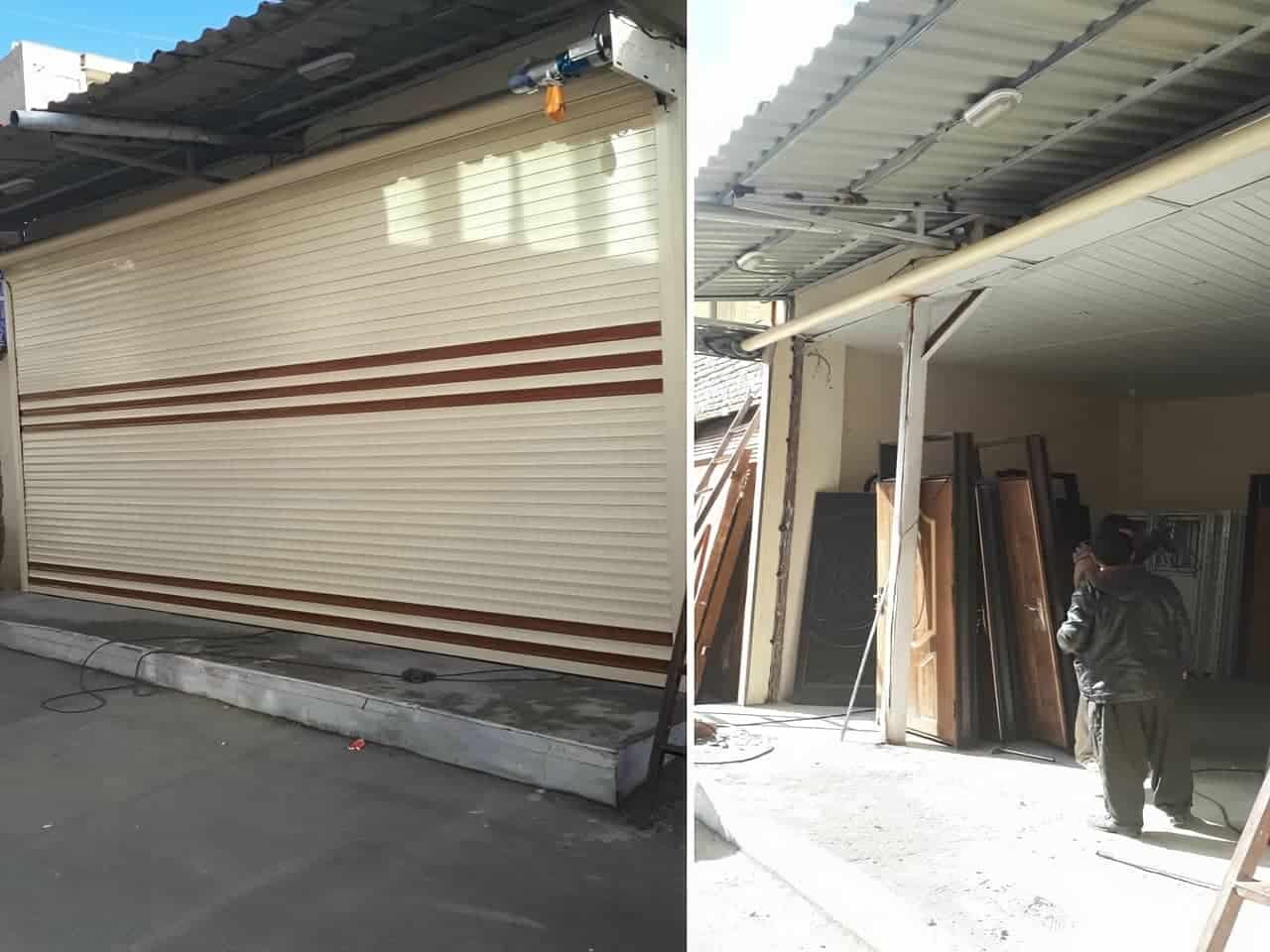 رنگ کرکره برقی پارکینگ