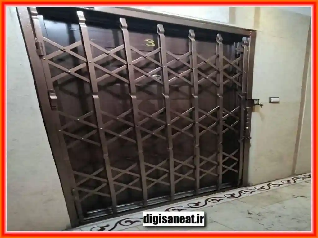 نصب قفل مخفی برای تقویت درب آکاردئونی