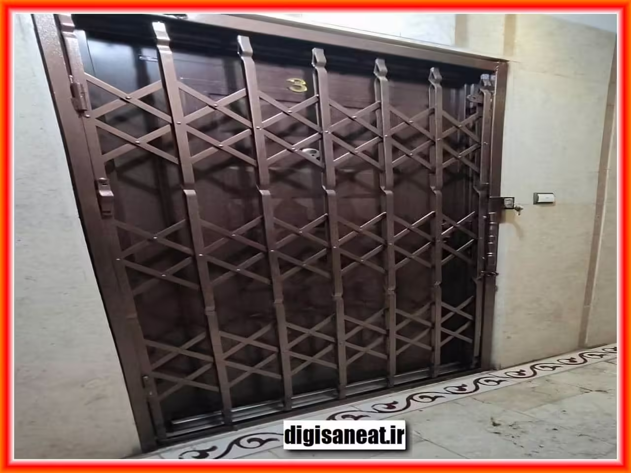 درب آکاردئونی شیک و مقاوم با طرح های متنوع