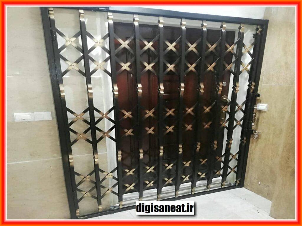 مدل‌ها و طراحی‌های مختلف حفاظ درب ضد سرقت آهنی