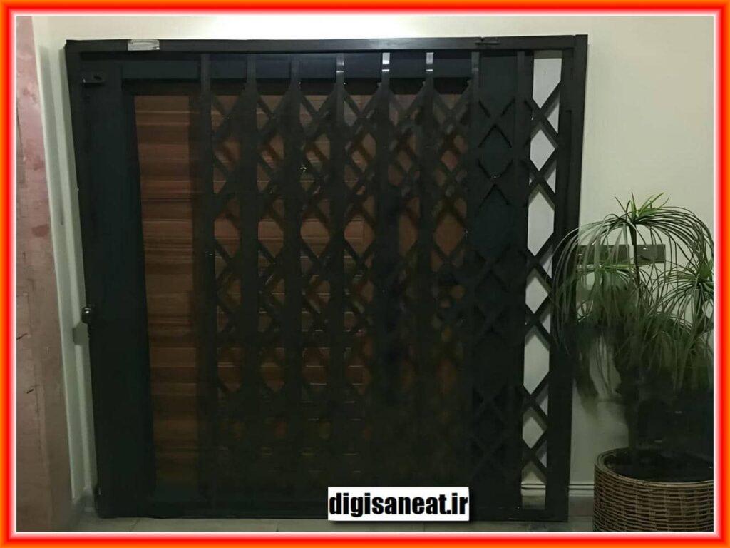 درب آکاردئونی با قفل پیشرفته