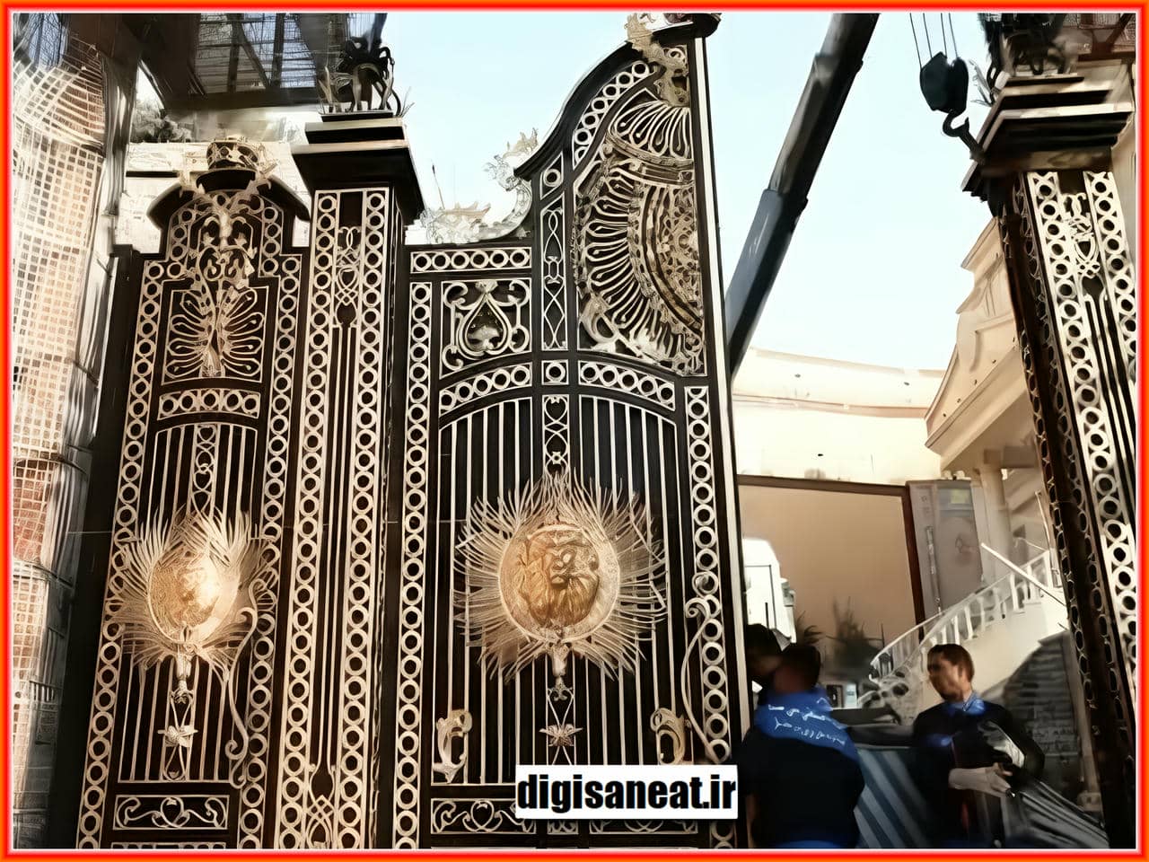کاربردهای فرفورژه در ساخت درب و نرده