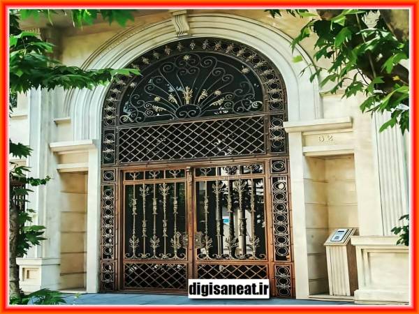مدل های مختلف درب لابی فرفورژه