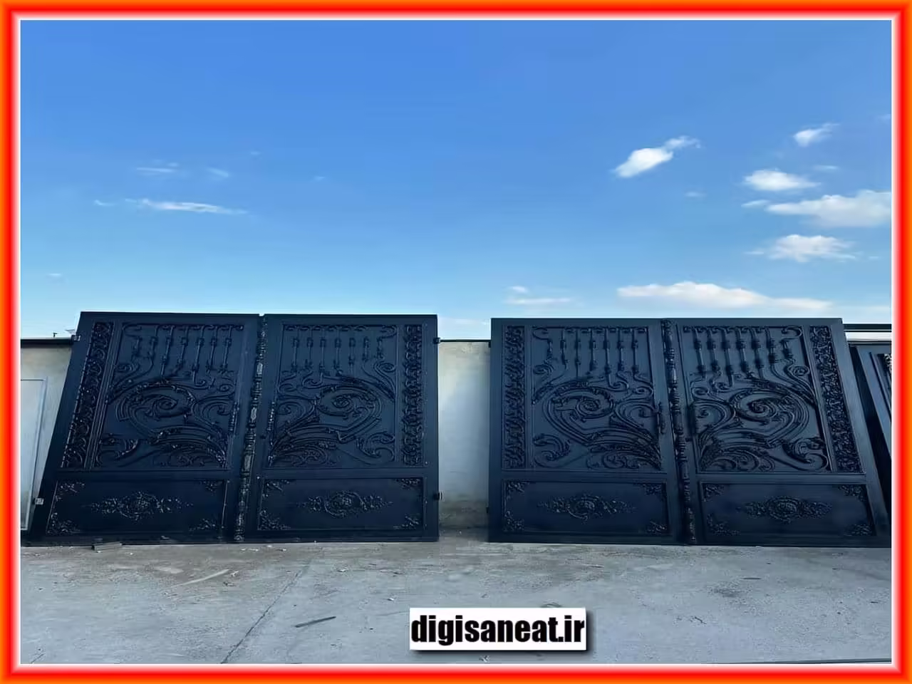 درب پارکینگ جنوبی و شمالی ساختمان در خرم آباد