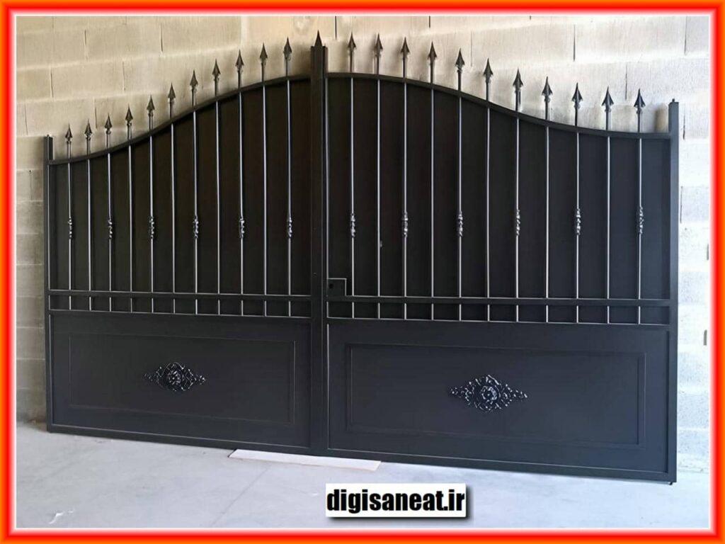 درب حیاط طرح استیل