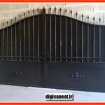 درب حیاط طرح استیل