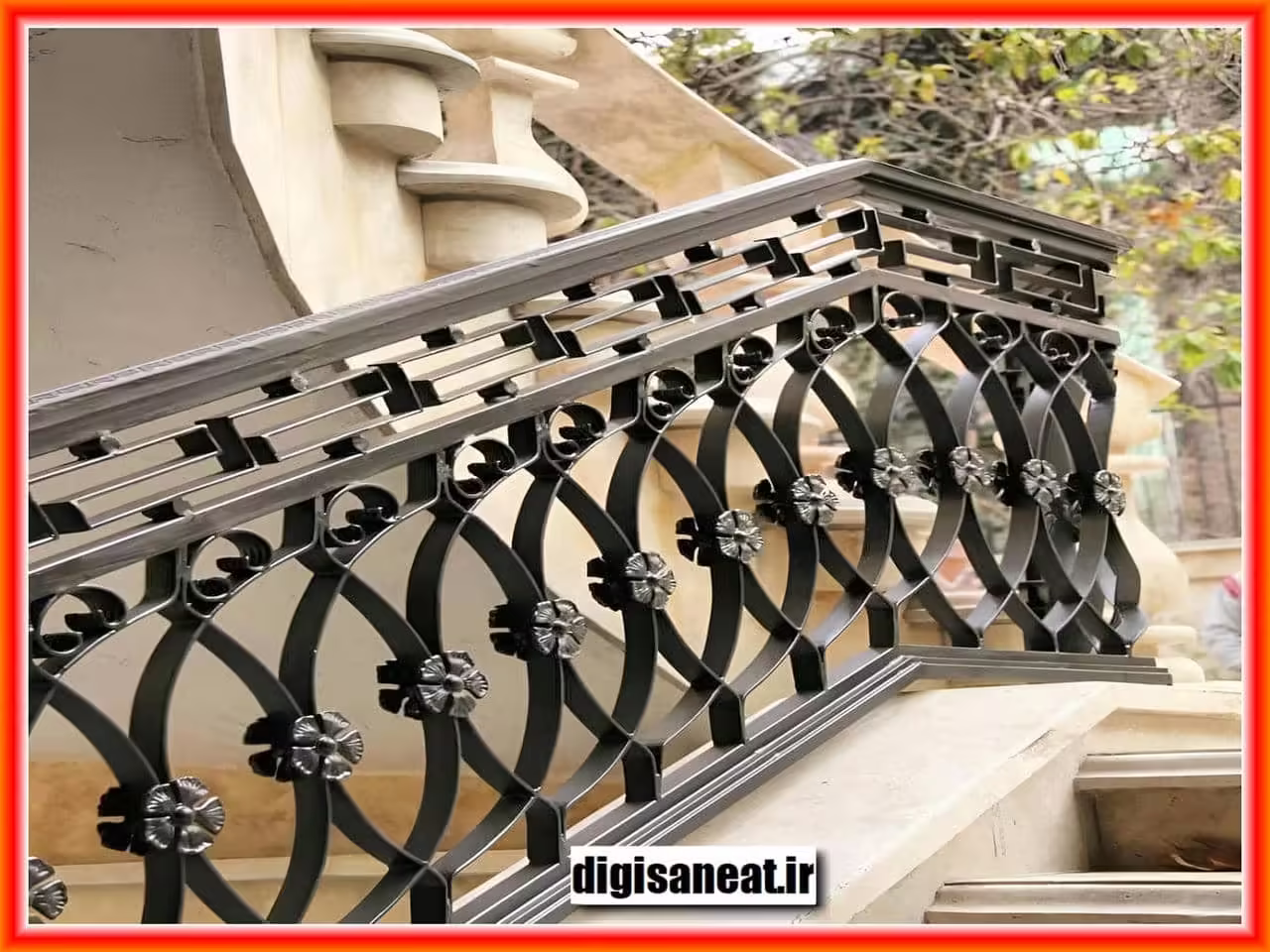 نرده فلزی تراس برای ویلا نرده فلزی تراس برای ویلا