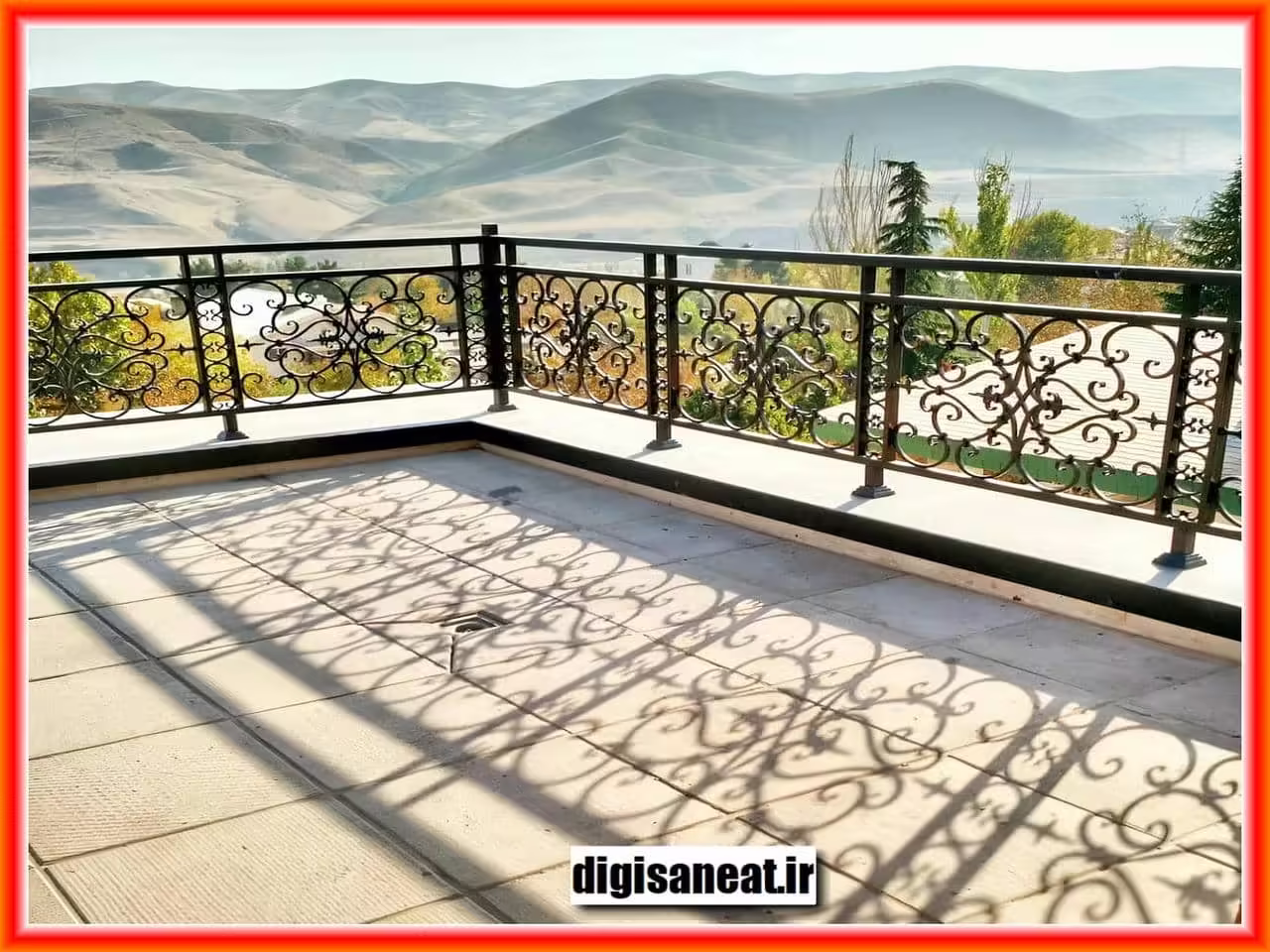 نصب نرده آهنی ساده در محل کار