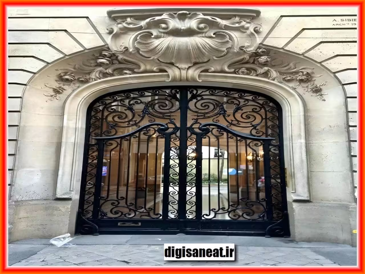درب ویلایی فرفورژه در بوشهر