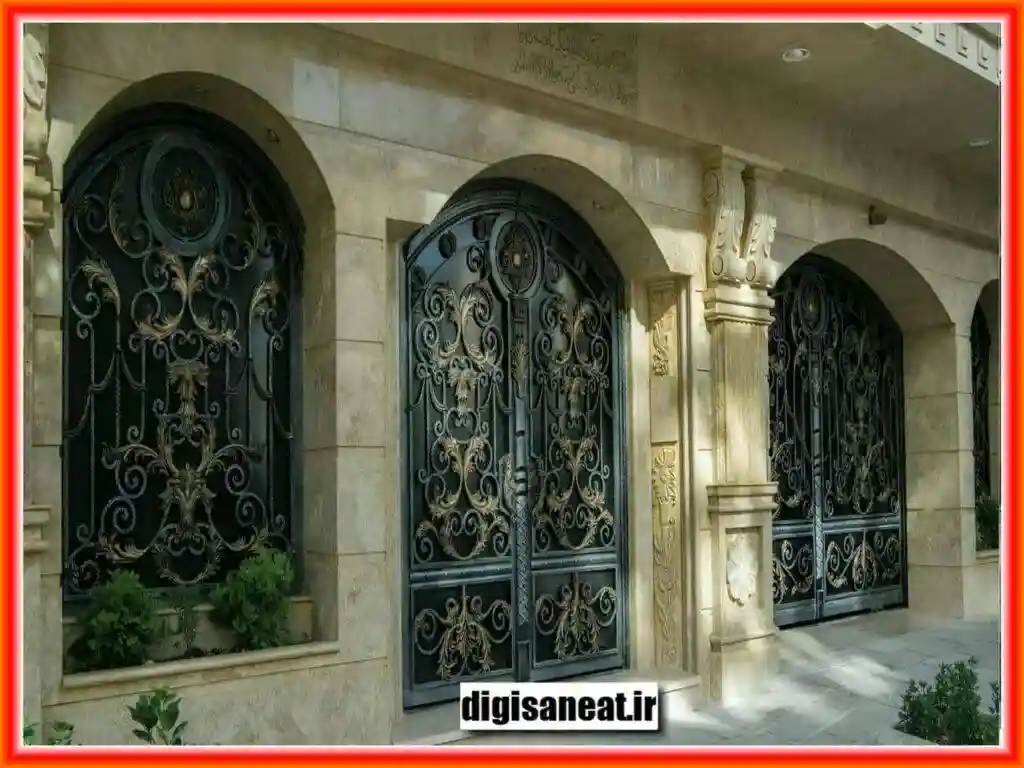 فرآیند تولید درب فرفورژه فلزی حیاطی فرآیند تولید درب فرفورژه فلزی حیاطی