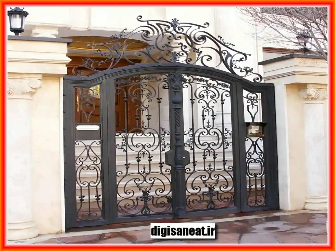 انواع مدلهای درب پارکینگ فرفورژه انواع مدلهای درب پارکینگ فرفورژه