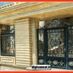 درب فرفورژه تک لنگه برای باغ