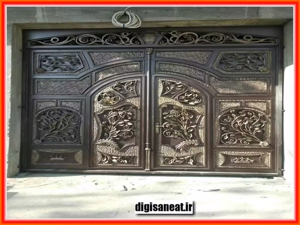 ویژگی‌های درب پارکینگی فرفورژه لوکس و مدرن