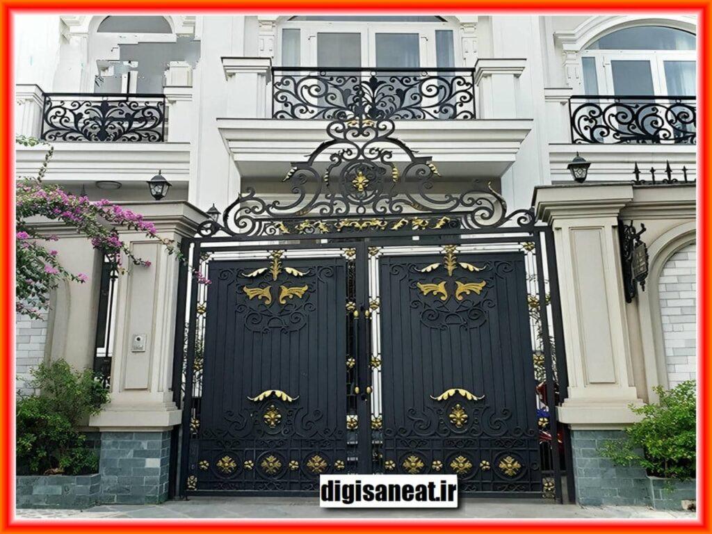 نحوه نصب درب فرفورژه آهنی ویلایی