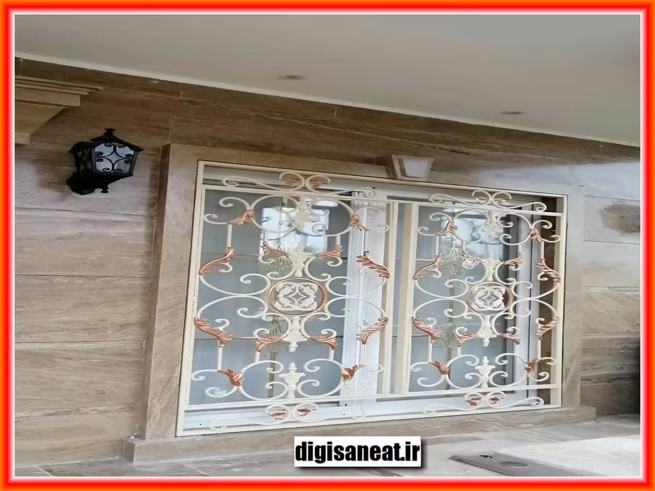 نحوه نصب حفاظ پنجره فرفورژه بزرگ