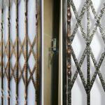 نرده حفاظ کشویی آکاردئونی