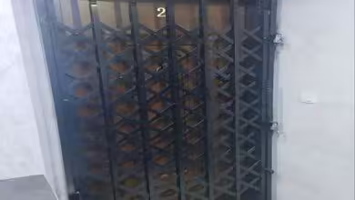 درب آکاردئونی حفاظ دفتر شرکت