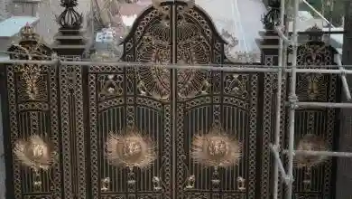 درب آهنی دو لنگه