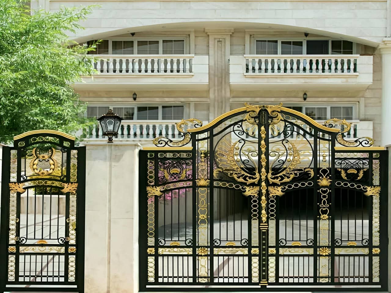 درب فرفورژه تک لنگه و دو لنگه | دیجی صنعت درب فرفورژه تک لنگه و دو لنگه