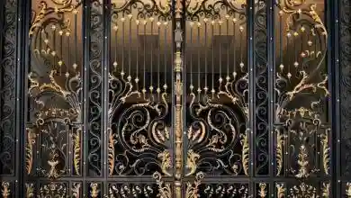 درب حیاط ویلایی در کرمانشاه