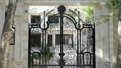 درب حیاط ویلایی در یزد