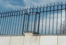 حفاظ فلزی دیوار حیاط ویلا