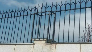 حفاظ فلزی دیوار حیاط ویلا
