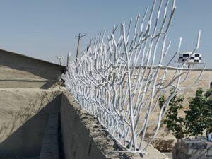 حفاظ شاخ گوزنی با میلگرد نوک تیز