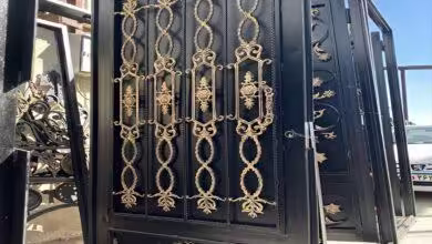 نقشه ساخت درب حیاط