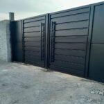 درب ورودی ساختمان آهنی ساده