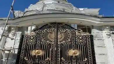 درب حیاطی فلزی دست ساز