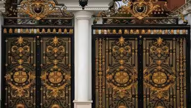 درب پارکینگ فرفورژه