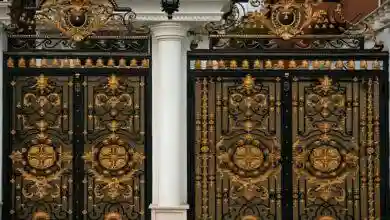 درب پارکینگ فرفورژه