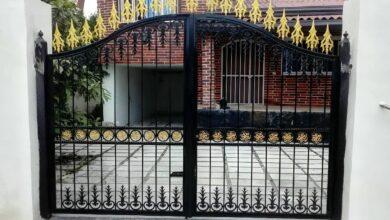 درب حیاط ویلایی در رفسنجان