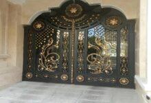 درب حیاط ویلایی در کاشان