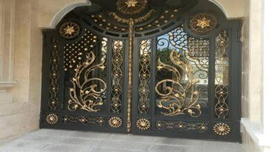 درب حیاط ویلایی در کاشان