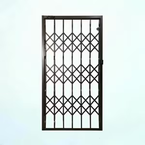 نمونه نصب حفاظ آکاردئونی سه گل برای آپارتمان