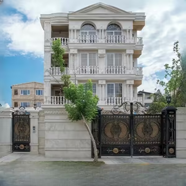 خرید درب فرفورژه مدل ارکیده با طرح گل کلاسیک و قیمت مناسب
