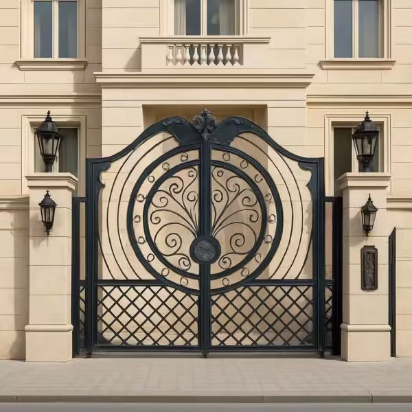 قیمت روز درب دایره مصور با طرح فرفورژه سه بعدی