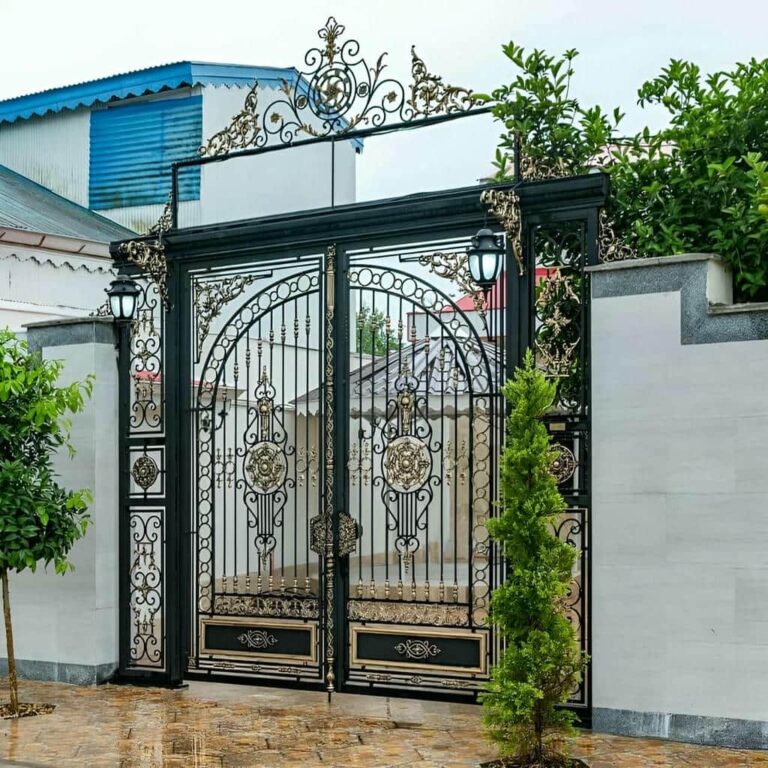 درب فرفورژه ورودی پارکینگ ساختمان