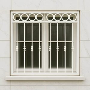 نصب حفاظ حلقه ای کلاسیک بر پنجره‌های ویلایی