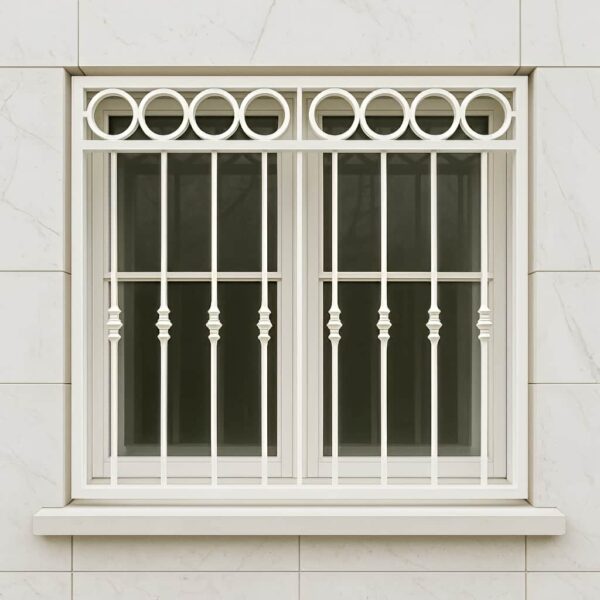 نصب حفاظ حلقه ای کلاسیک بر پنجره‌های ویلایی