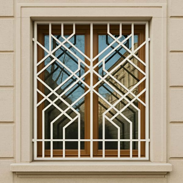 طراحی هندسی حفاظ پنجره مدل لوزی