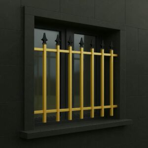 نمونه اجرای حفاظ پنجره ساده و مقاوم