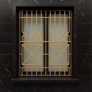 نصب حفاظ مدل هندسی مدرن با پروفیل ضخیم